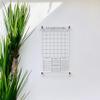 Large Clear Acrylic Monthly Calendar for wall | Dry-Erase Message White Board Calendar Wall Mounted Office Home Family Organization Tools Must Haves School Kids Adult Mom Teen Monthly Weekly ADHD Tool view 4