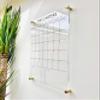 Large Clear Acrylic Monthly Calendar for wall | Dry-Erase Message White Board Calendar Wall Mounted Office Home Family Organization Tools Must Haves School Kids Adult Mom Teen Monthly Weekly ADHD Tool view 3
