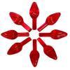 National Artcraft Small Twist-Style Ceramic Christmas Tree Lights for Your New or Vintage Ceramic Christmas Tree - RED view 1
