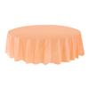 Allgala 144-Pack Bulk Case Lot Premium Plastic Table Cover Medium Weight Disposable Tablecloth-Round 84"-Peach-TC58424 view 1