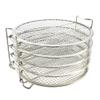 Dehydrator Rack for Ninja Foodi 6.5, & 8 qt & Instant Pot Duo Crisp 8 qt - 5 Stainless Steel Stackable Dehydrator Grill Stand Racks Accessories for Pressure Cooker & Air Fryer - Easy Setup view 1