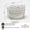 Dehydrator Rack for Ninja Foodi 6.5, & 8 qt & Instant Pot Duo Crisp 8 qt - 5 Stainless Steel Stackable Dehydrator Grill Stand Racks Accessories for Pressure Cooker & Air Fryer - Easy Setup view 3