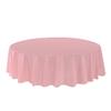 Allgala 144-Pack Bulk Case Lot Premium Plastic Table Cover Medium Weight Disposable Tablecloth-Round 84"-Pink-TC58409 view 1