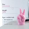 CandleHand Baby 'Victory/Peace' Hand Gesture Candle (Pink) view 2