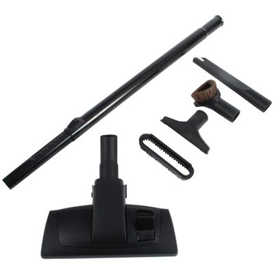 Cen-Tec Systems 95380 Aluminum Telescopic Wand and Combination Vacuum Floor Tool and Accessories Kit, Black