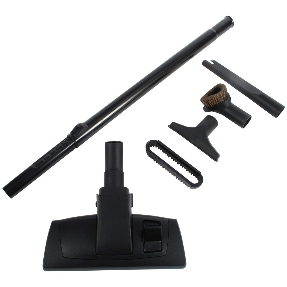 Cen-Tec Systems 95380 Aluminum Telescopic Wand and Combination Vacuum Floor Tool and Accessories Kit, Black