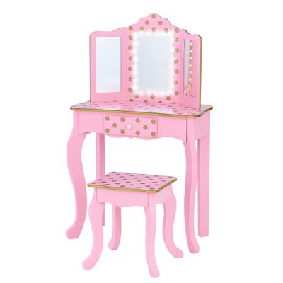 Fantasy Fields Teamson Kids Gisele Play Vanity Set Pink/Rose Gold