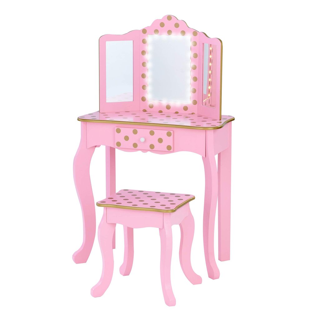 Fantasy Fields Teamson Kids Gisele Play Vanity Set Pink/Rose Gold