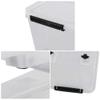 Callyne 30 L Clear Plastic Storage Box with Wheels, 4-Pack Clear Plastic Storage Latch Bin view 3