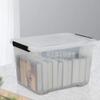 Callyne 30 L Clear Plastic Storage Box with Wheels, 4-Pack Clear Plastic Storage Latch Bin view 4