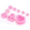9Pcs Cake Unique Heart Rose Shape Chocolate Silicone Baking Chocolate Cake Baking Tool Accessories for Backing DIY view 1