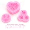 9Pcs Cake Unique Heart Rose Shape Chocolate Silicone Baking Chocolate Cake Baking Tool Accessories for Backing DIY view 3