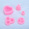 9Pcs Cake Unique Heart Rose Shape Chocolate Silicone Baking Chocolate Cake Baking Tool Accessories for Backing DIY view 4
