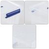 Bringer 6-Pack 10 L Plastic Storage Box, Clear Latch Storage Box with Blue Handle view 3