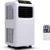 COSTWAY 8000 BTU Portable Air Conditioner, 3-in-1 Air Cooler w/Built-in Dehumidifier, Fan Mode, Sleep Mode, Remote Control& LED Display, Rooms Up to 230+ Sq. ft, for Home Office (White and Black) view 1