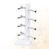 Cabilock Glasses Display Rack Easy Assemble Retro Sunglass Holder for Home Office Decor Stylish Tabletop Organizer for Eyewear Fits up to Frames White Sticks Style view 3