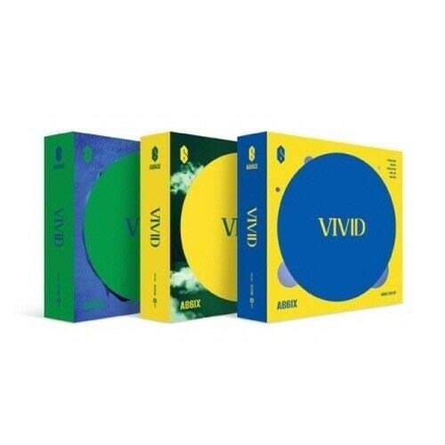 AB6IX 'Vivid' 2nd EP Album Random Version CD+1p Folded Poster+80p PhotoBook+1p PhotoCard+1p Post+1p Colorship+1p Sticker+1p Photo Stand+1p AR Card+Message PhotoCard Set+Tracking Kpop Sealed