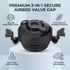 Airbed Valve, 3 in 1 Replacement for Inflatable Air Mattress, Double Airbed Valve Closer with Secure Seal, Leak-Proof Plug for Home Camping view 3