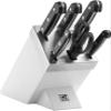ZWILLING Gourmet Selbstschrfender Messerblock, 7-teilig, Messer und Schere aus rostfreiem Spezialstahl/Kunststoff-Griff, Wei [Made in Germany] view 1