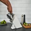 ZWILLING Gourmet Selbstschrfender Messerblock, 7-teilig, Messer und Schere aus rostfreiem Spezialstahl/Kunststoff-Griff, Wei [Made in Germany] view 4