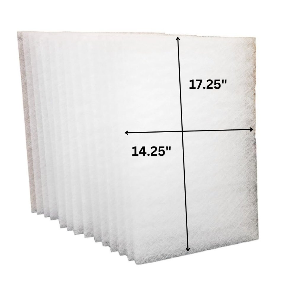 20 - 15x20 RESPICAIRE MICROCLEAN 95 AND EM PURECLEAN 95 AIR CLEANER FILTERS ( 10 FILTER CHANGES ) Actual Filter Size 13 1/4 x 17 1/4