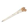 Abbott Collection 27-WHITTLE-0898 Squirrel on Birch Pen, 7 inches L, Brown/Ivory view 1