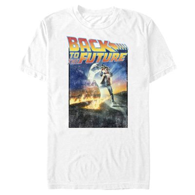 Back to the Future Classic Poster Basic Solid Tee