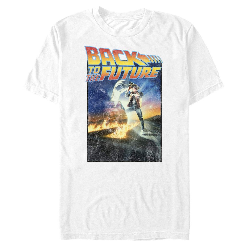 Back to the Future Classic Poster Basic Solid Tee