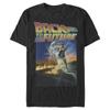 Back To The Future Mens Classic Poster Basic Solid Tee T-Shirt, Black, 4X-Large US view 1