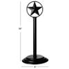 Black Rustic Texas Star Paper Towel Holder - Country Farmhouse Iron Metal Primitive Kitchen Countertop Paper Towel Holders, Western Style Stand for Paper Towels, Table Decor (Paper Towel Holder) view 3