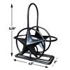 Black Rustic Texas Star Salt and Pepper Holder - Country Farmhouse Iron Metal Primitive Kitchen Countertop Holders, Western Style Caddy for Shakers, Table Counter Decor (Salt & Pepper Shaker Holder) view 3