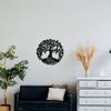 Badger Steel USA - Tree of Life Monogram - Metal Wall Art - 24" X 24" - Black view 2