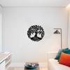 Badger Steel USA - Tree of Life Monogram - Metal Wall Art - 24" X 24" - Black view 3