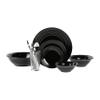 10 Strawberry Street Nova Black Round 62-Piece Dinnerware Set, Service for 6 view 2