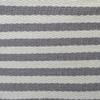 15" Gray and Silver Stripe Storage and Laundry Bin view 2