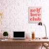Stupell Industries Self Love Club Quote Bold Pink Red Text Color Pop view 2