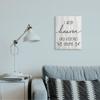 Stupell Industries Wish Heaven Had Visiting Hours Sentimental Grief Quote, Designed by Daphne Polselli Wall Art, 16 x 20, Canvas view 2