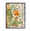 Stupell Industries Nursery Red Fox Forest Animal Children's Illustration, Designed by Sherri Buck Baldwin Wall Art, 16 x 20, Black Framed view 1