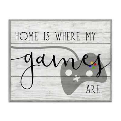 'Home's Where My Games Are'| Framed Giclee Art