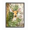 Stupell Industries Rustic Baby Fawn Children's Forest Animal Illustration, Designed by Sherri Buck Baldwin Wall Art, 16 x 20, Black Framed view 1