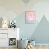 Stupell Industries Princess Swan Lake Girl's Nursery Animal Illustration, Designed by Ziwei Li Wall Art, 16 x 20, Grey Framed view 2