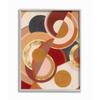 Stupell Industries Abstract Organic Red Brown Circles Asymmetric Design view 1
