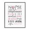 Stupell Industries Nurse Inspirational Description Healthcare Professional Gratitude, Designed by Elizabeth Tyndall Wall Art, 11x14, Black Framed view 1
