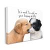 Stupell Industries Puppy Kiss Skills Phrase Young Love Quote, Designed by Ziwei Li Wall Art, 24 x 30, Canvas view 1
