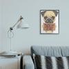 Stupell Industries You're Not The Boss of Me Quote Pug Dog Humor, Designed by Danny Gordan Wall Art, 16 x 20, Black Framed view 2