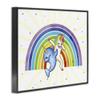 Stupell Industries Unicorn and Narwhal Fantasy Design Dab Dance Rainbow view 2