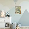 Stupell Industries Children's Racoon in Forest Wild Animal Illustration, Designed by Sherri Buck Baldwin Wall Art, 16 x 20, Black Framed view 2
