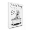 Stupell Industries Antique Fresh Soap and Water Elephant Bath Country Sign view 1