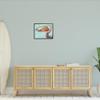 Stupell Industries Pelican's Lost Supper Fish and Patterned Feathers, Black Framed, 16 x 20 view 2