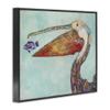 Stupell Industries Pelican's Lost Supper Fish and Patterned Feathers, Black Framed, 16 x 20 view 3